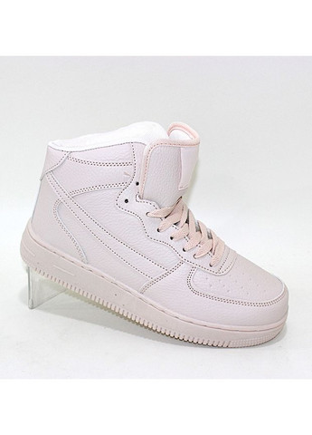 Жіночі зимові хайтопи з шнурівкою Fashion бежеві зими (370877888)