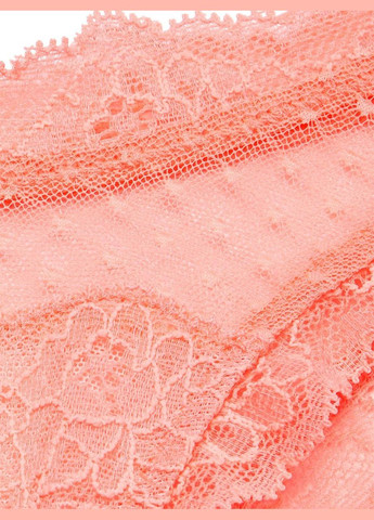 Жіночі трусики DREAM ANGELS Lace & Mesh String Bikini XS помаранчеві Victoria's Secret (294973559)