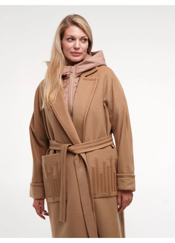 Світло-коричневе демісезонне Пальто Темно-коричневе Esmeralda