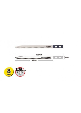 Лезо SWB5/1B пильне полотно 8х95х1.25мм 1шт для ножа CS-5 (11704) Olfa (264744035)