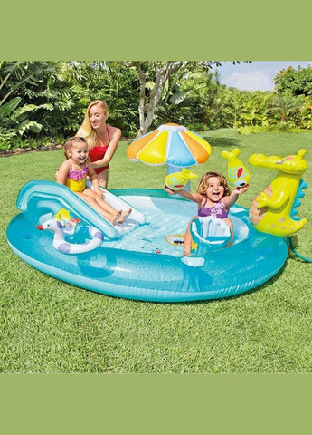 Ігровой центр басейн 57165 на 160 л з гіркою Intex (327217251)
