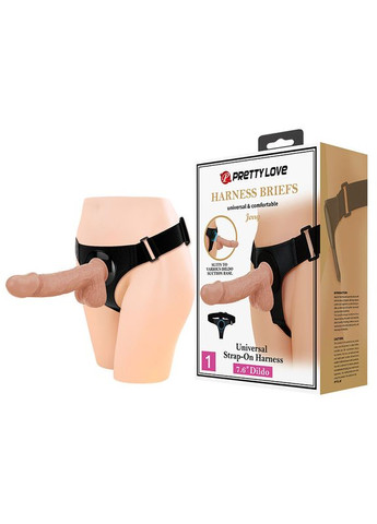 Страпон женский - Pretty Love Harness Briefs Jerry 7.6" Drive LyBaile (335399784)