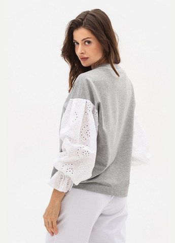 Сірий світшот Lesia однотонний (328456472)