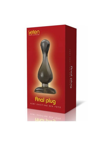 Анальная пробка 3.5 см Comfort силиконовая для новичков мягкая Leten (303880931)
