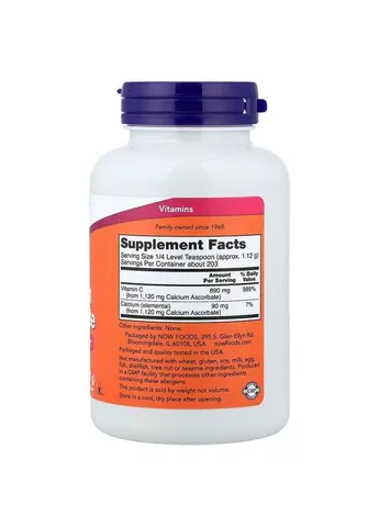 Вітаміни та мінерали Calcium Ascorbate, 227 грам Now (377859061)