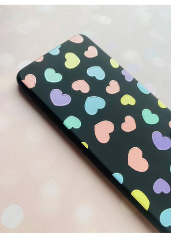 Матовый чехол на Xiaomi Redmi 7A:: Разноцветные сердечка (принт 335) Creative (360689930)