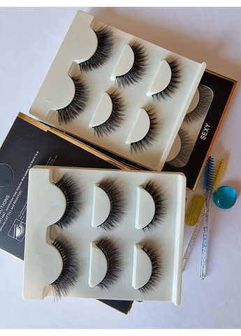 3 пары накладные ресницы макияж 3d норковые ресницы наращивание ресниц Magnetic Lashes (366668484)