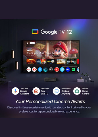 GX1 4/32 ГБ, Realtek RTD1325, WiFi6, сертифицированный Netflix 4K RockTek (325482178)