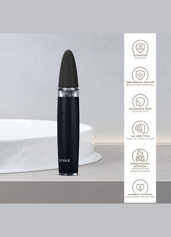 Шлифовальная пилка для стоп с дополнительными насадками Electric Pumice Foot Smoothing Multi-Pen 8в1 black GESKE (341526289)