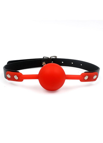 Кляп мягкий силиконовый шарик Silicon Ball gag с регулировкой размера по голове Roger (303882302)
