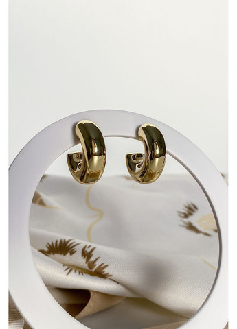 Сережки-цвяхи С-форми масивні CHICLY (368456132)