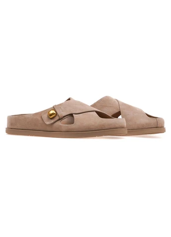 Бежевые шлепанцы женские am09896-3-y16/beige well Arees Meniwa