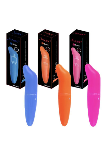 Синий мини-вибратор "Дельфин" для точечной стимуляции No Brand (341305825)