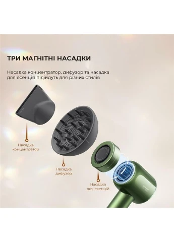 Фен Glory Hair Dryer Master AHD10 Green Dreame (329152352)