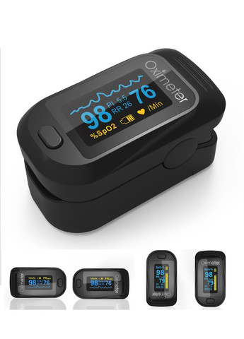 Пульсоксиметр M150 OLED 4 в 1 Точный оксиметр пульсометр на палец измеритель кислорода в крови с Частотой дыхания (RR) KIUZOV (273469404)