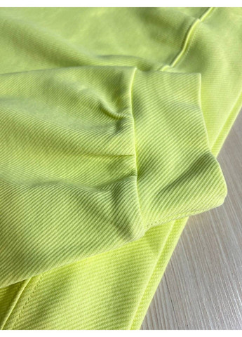 Лайм світшот жіночий u s 36918 оверсайз рубчик діагональ вишивка “in” (330642298)