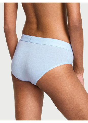 Трусики-хіпстер жіночі Logo Cotton Hiphugger Panty блакитні Victoria's Secret (330829445)