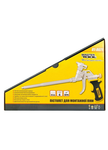 Пистолет для монтажной пены 165 мм, металлический баллоноприемник Master Tool (288183967)