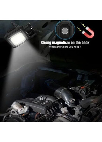 Багатофункціональний LED Ліхтарик-Брелок COB з вбудованим акумулятором No Brand (369163571)