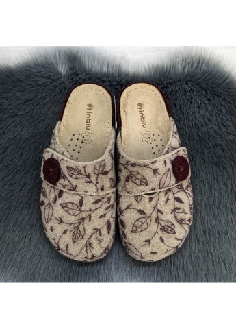 Тапочки домашні жіночі фетрові на широку ногу Inblu (311216631)