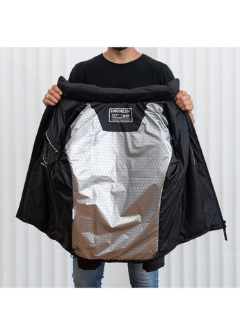 Графитовая зимняя мужская зимняя куртка большого размера SK