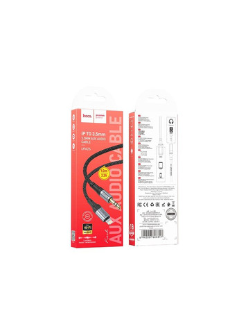 Кабель конвертер для iPhone UPA26 Fresh digital audio conversion cable - 3.5 - Lightning Hoco (293345989)