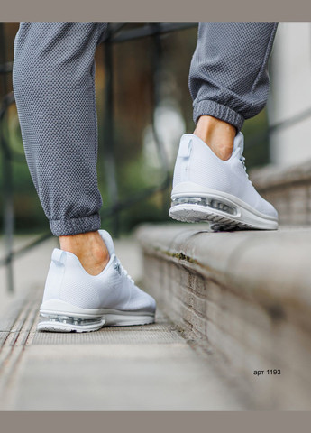 Белые летние кроссовки мужские No Brand Air Max White