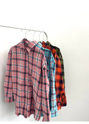 Клітчаста фланелева сорочка Oversize Vakko (368526500)