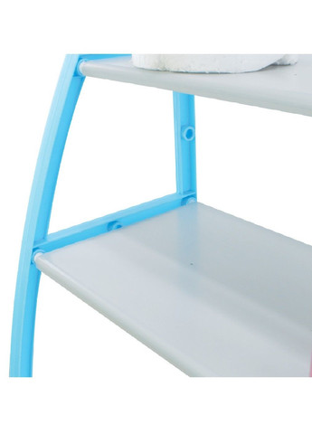 Стеллаж стойка с полками напольная металлическая в ванную для стиральной машинки 150х66 см (476701-Prob) Синяя Unbranded (289059708)