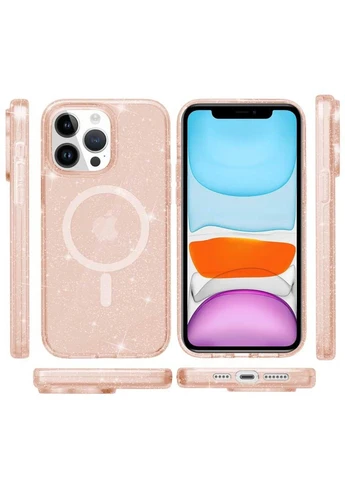 Чехол TPU Galaxy Sparkle (MagFit) для Apple iPhone 12 Pro / 12 (6.1") Epik (389075955)