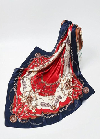 Шелковый платок Абстракция с цепочками Mosi (302659756)