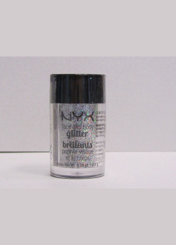 Гліттер для обличчя та тіла Face & Body Glitter (різні відтінки) Crystal - Silver opal (GLI06) NYX Professional Makeup (279364273)