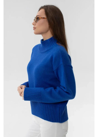 Синий демисезонный женский вязаный свитер regina синий Sewel