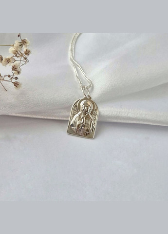 Срібна ладанка ікона Св. Матрона срібло 925 проби 3762б 1.20г No Brand (315724810)