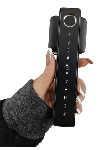 Розумний біометричний замок для дверей Hand 2 чорний PES (347324685)