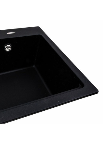 Гранитная мойка для кухни NIKA 7545 матовая Черный металлик Valeso (336936507)