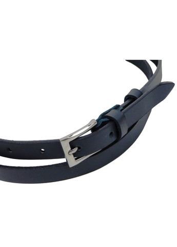 Узкий женский кожаный ремень 1,5 см темно Skipper (361665340)