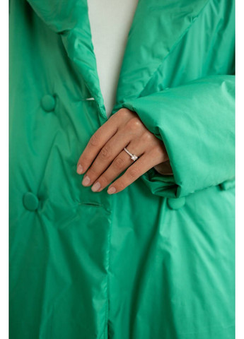 Зеленое Пальто MONRO из плащевки цвет трава milirud