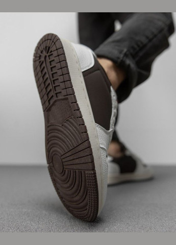 Белые зимние мужские зимние кроссовки на флисе белые с коричневым No Brand