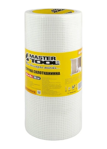 Стрічка склотканинна самоклеюча 230 мм×20 м 8×8 55 г/м² 08-9408 Mastertool (392104616)