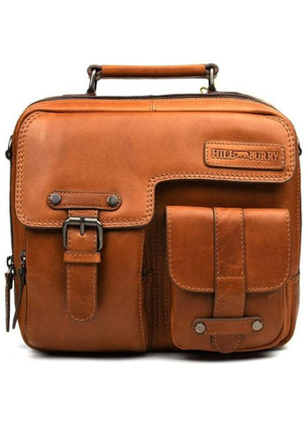 Сумка планшет через плечо мужская из натуральной кожи для телефона и для документов средняя Hill&Burry Коричневый 38080 HILL BURRY (355245056)