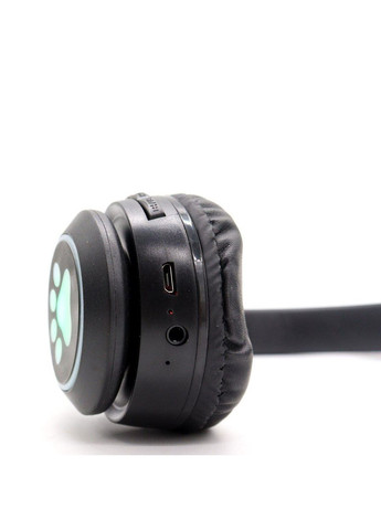 Бездротові Bluetooth навушники VZV-23M на 400 mah з вушками, Чорні / Дитячі навушники з підсвічуванням No Brand (372714080)