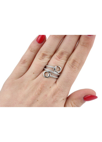 Кільце срібне з цирконієм Грона 1621/1р, розмір, 17 розмір No Brand (316398089)