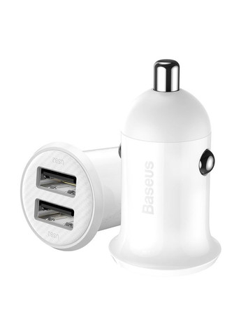Автомобильное зарядное устройство для Grain Pro 4.8A 2USB White (CCALLP-02) Baseus (336956695)