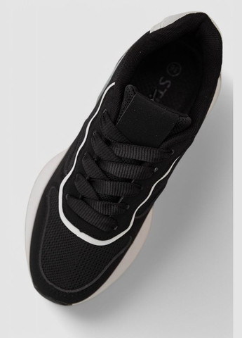 Кроссовки женские,, 248RXM110 Stilli чёрно-белые всесезоны (323443347)