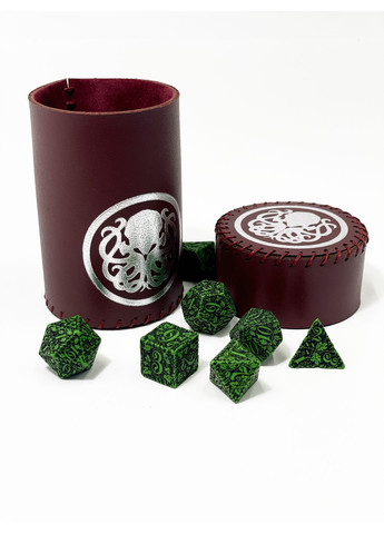 Настольная игра Стакан для кубиков Ктулху Бургунди Dice Cup Планета ігор (372480406)