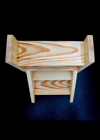 Підставка для квітів з дерева Канарія ваніль (ЦВП-000902) No Brand (328225596)