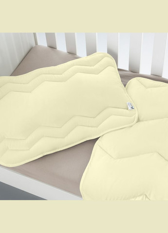 Набір дитячий у ліжечко Comfort ТM PAPAELLA ковдра 100х135 см і подушка 40х60 см зигзаг/молоко IDEIA (275870337)