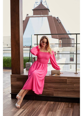 Малиновое женское платье креп модель 237 малиновый Україна