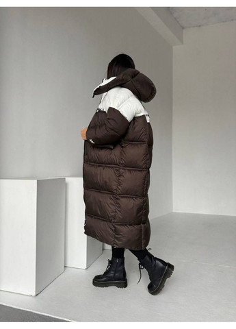 Коричневий Пуховик No Brand